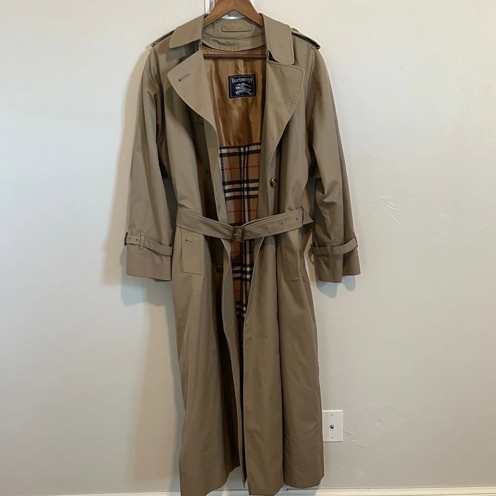 Burberrys Honey Trench Coat EUC - Picture 1 of 15